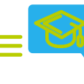 Conversation icon and mortarboard.